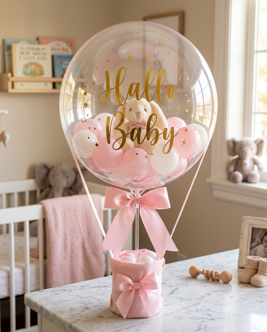 Baby-Ballon „Hallo Baby"