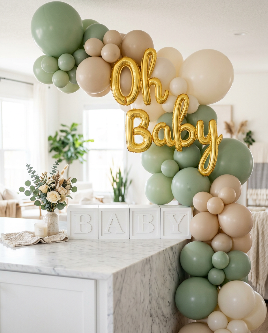 Babyparty-Set „Oh Baby"