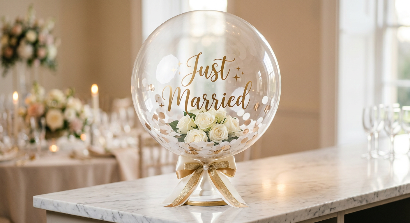 Hochzeits-Ballon „Just Married"
